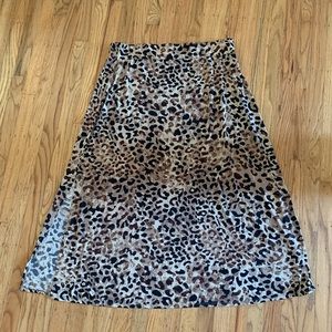 ELLEN TRACY Animal Print Skirt